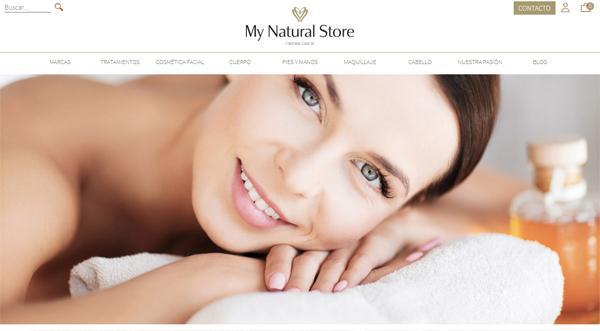 Página web de My Natural Store