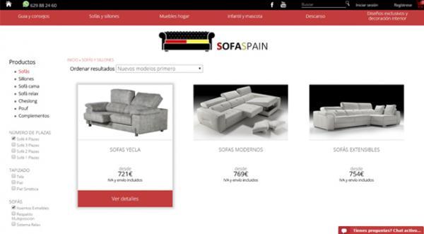 Página web SofaSpain