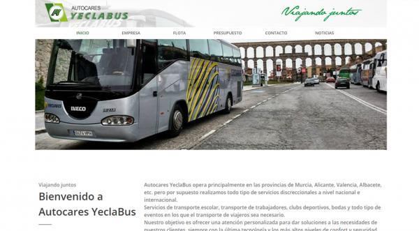Página web Autocares YeclaBus